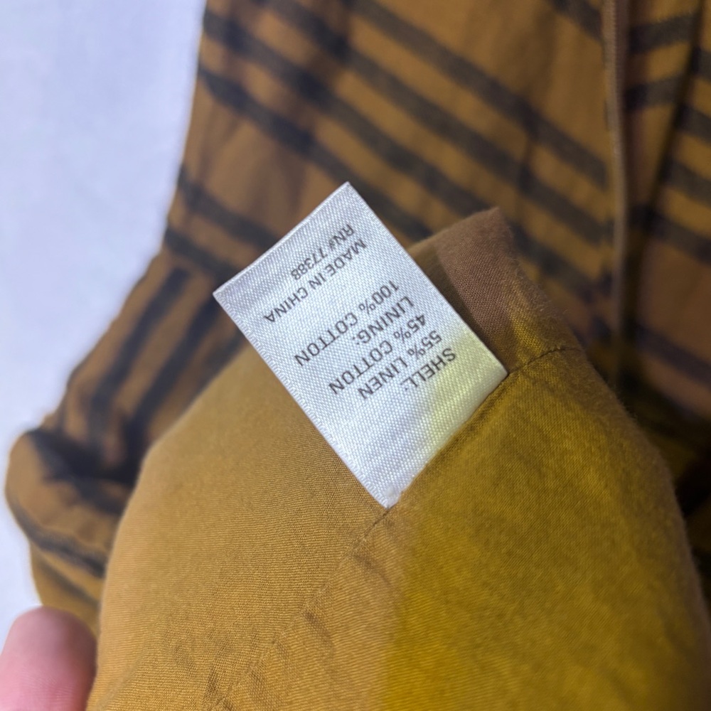 Broadway & Broome - Mustard Yellow and Black Pleated A-Line Mini Dress - Picture 8 of 8